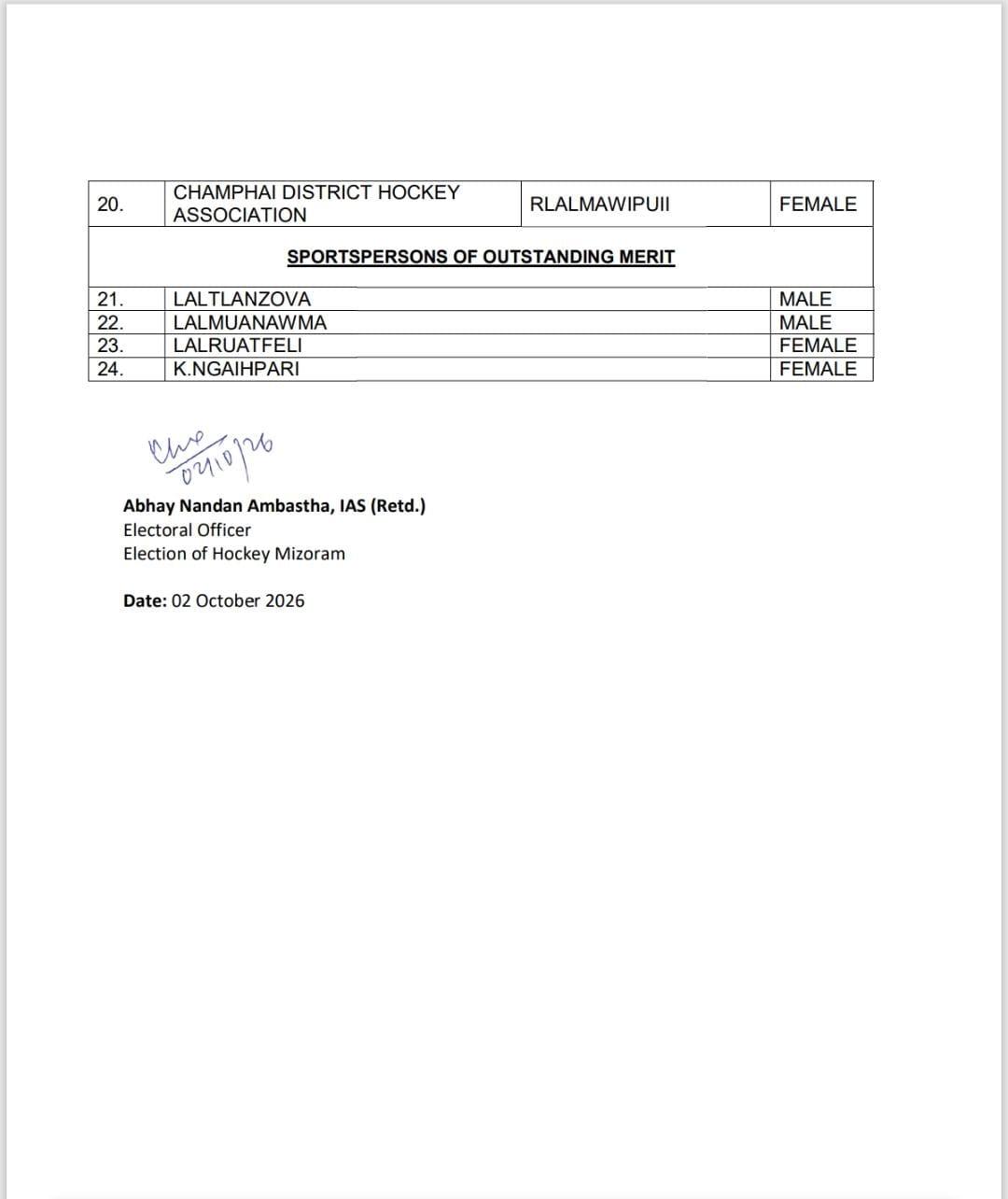 HM Election Notice